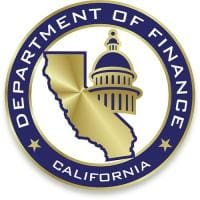 A seal that says department of finance california