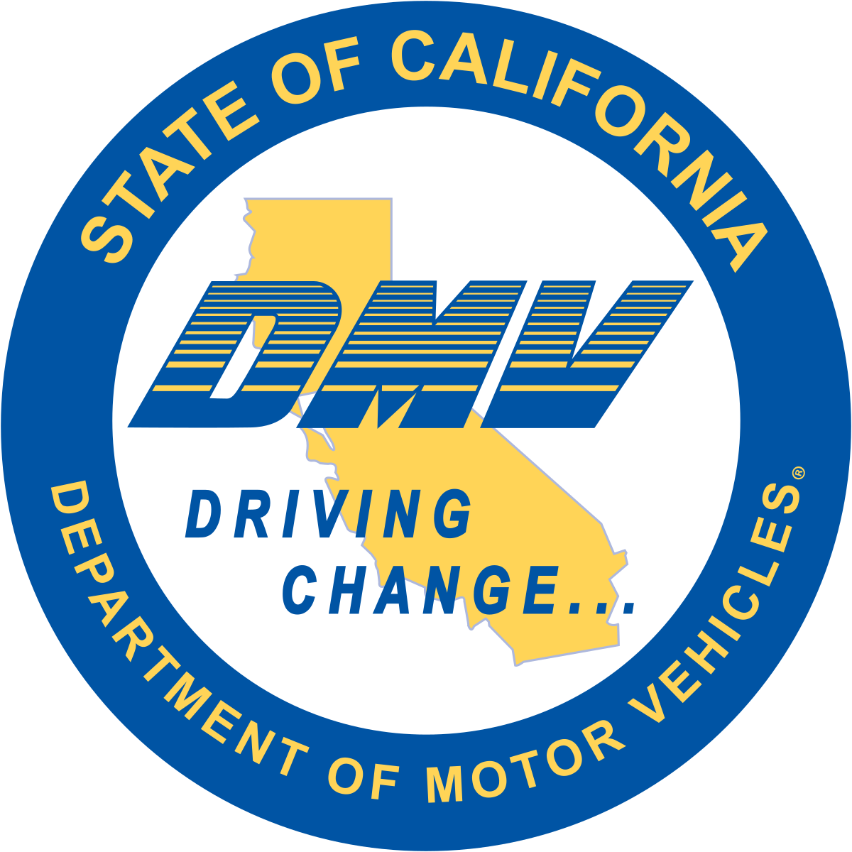 A picture of the state of california driving change logo.
