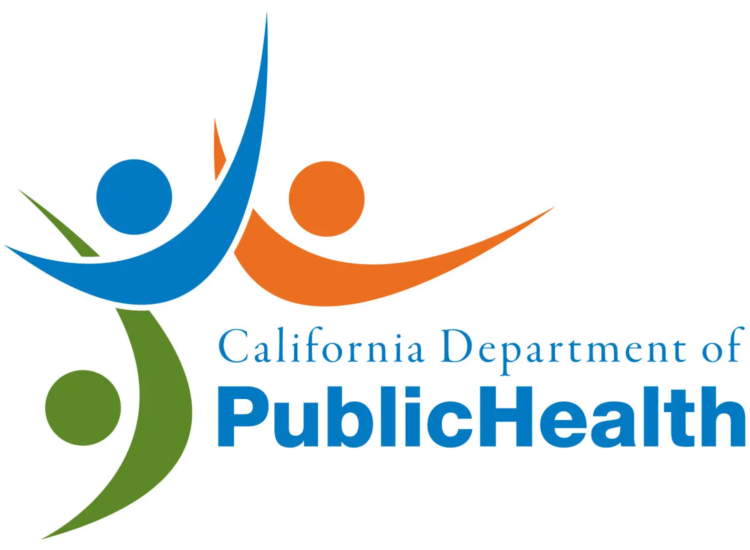 A logo for the california department of public health.